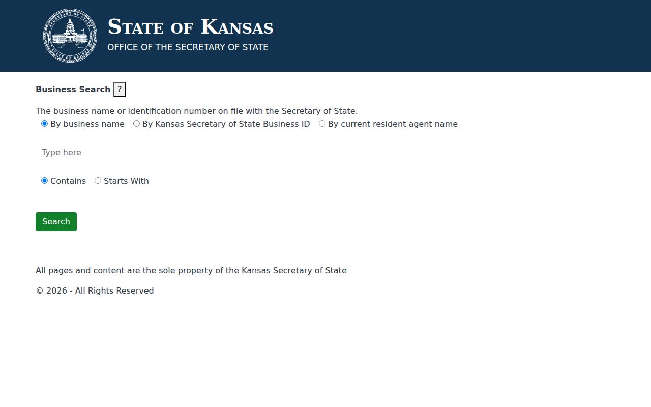 Sedgwick County residents directory Kansas business filing search